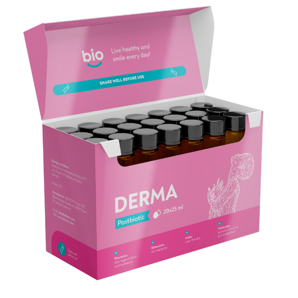 Bibiotic® Derma Postbiotic for skin recovery, 20+1 vials x25ml