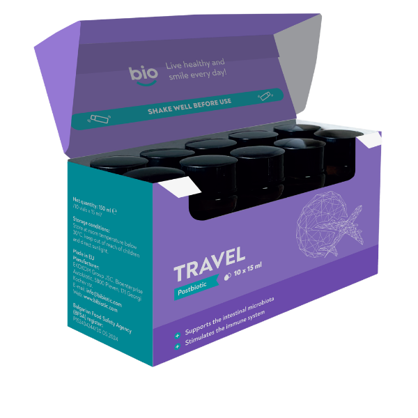 Bibiotic® Postbiotic Travel, 10 vials x15ml